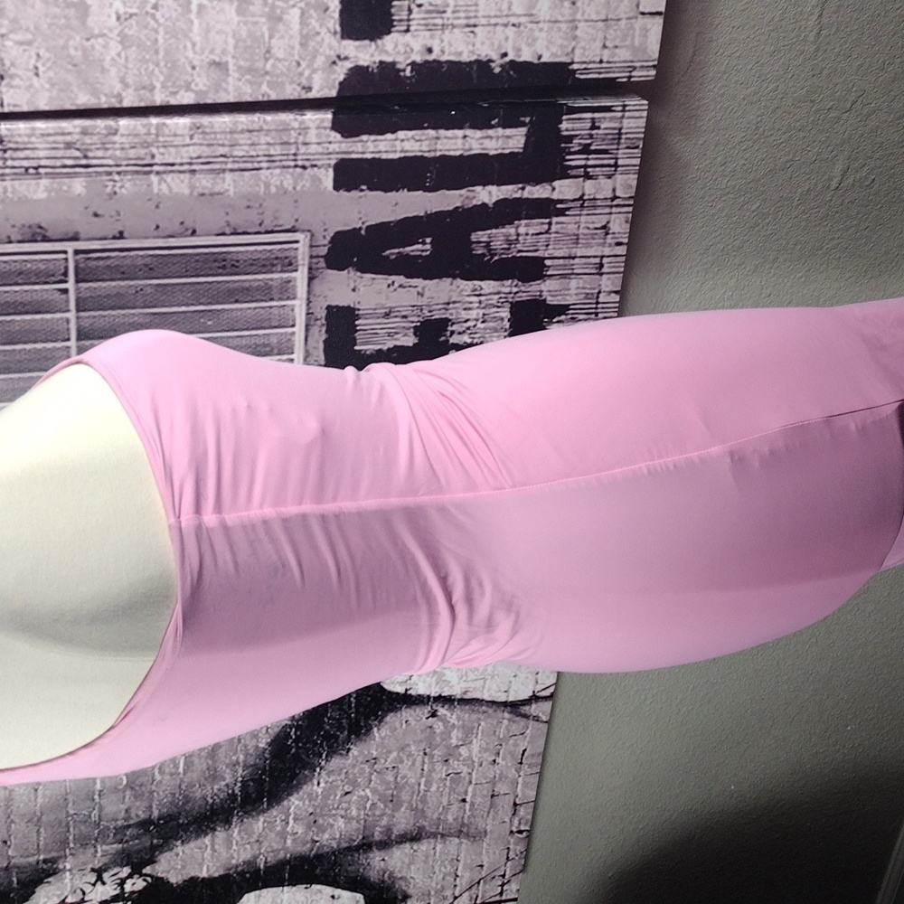 Meshki Pink Knotted One Strap Mini Dress - Picture 4 of 6